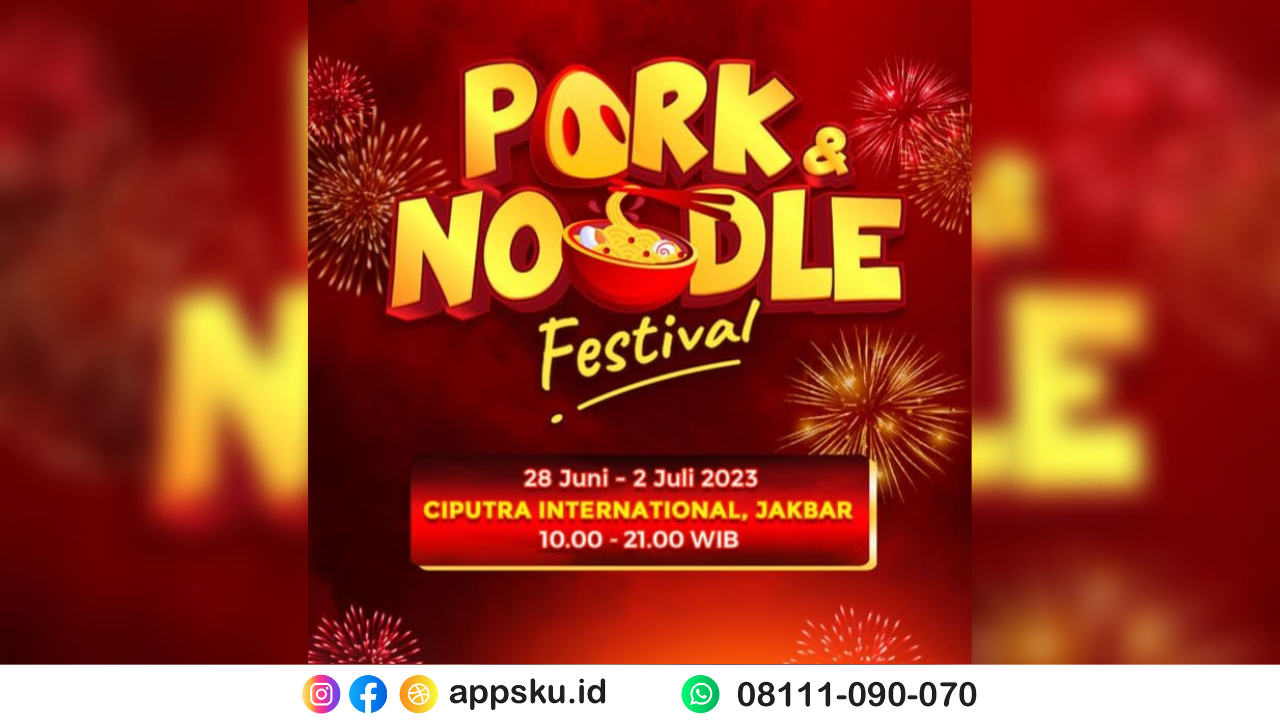 Festival Pork and Noodle Menggunakan Sistem POS Kasir dari AKU MPOS